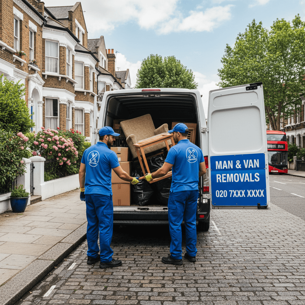MY JUNK REMOVAL team loading junk into van