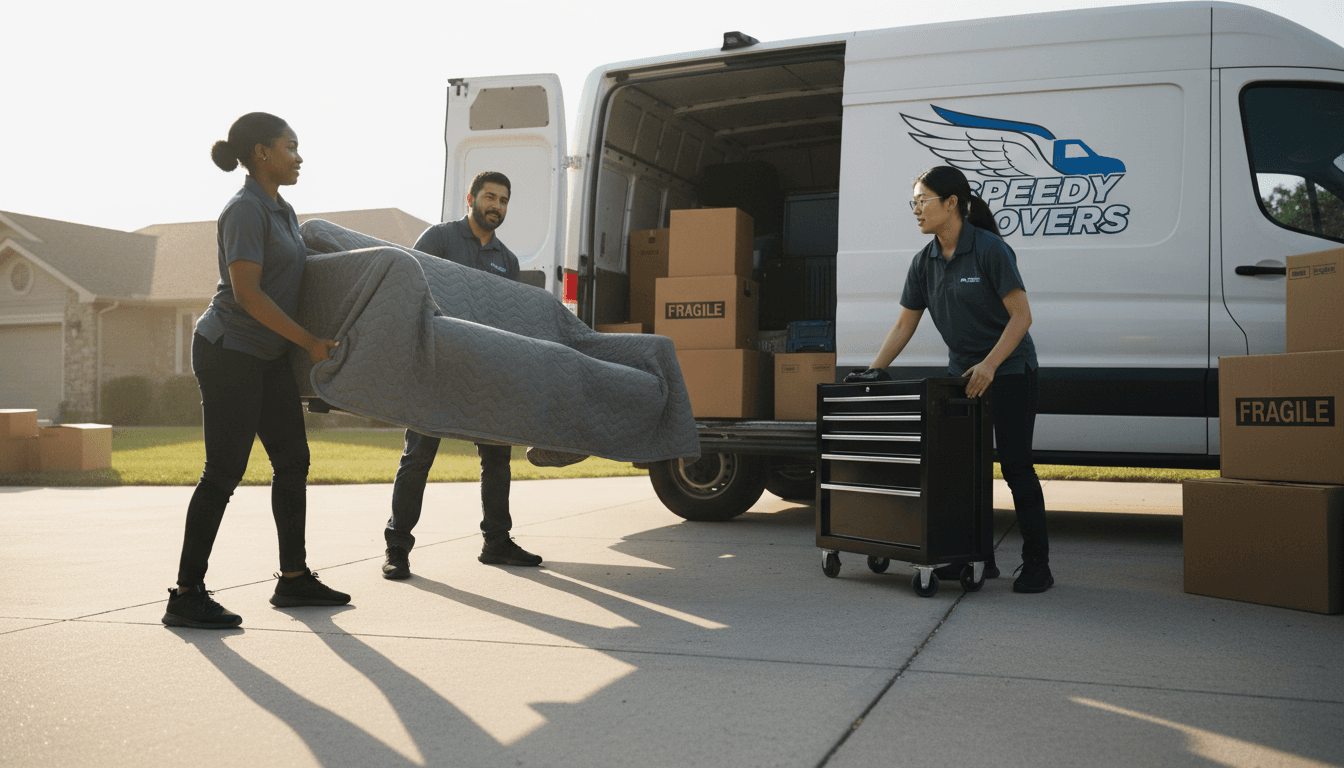 MY JUNK REMOVAL team member loading waste into van