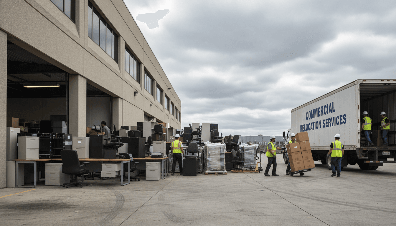 Commercial junk removal from office or retail space